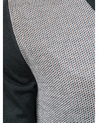 grauer Pullover mit einem V-Ausschnitt von Brioni