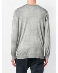 grauer Pullover mit einem V-Ausschnitt von Avant Toi