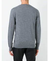 grauer Pullover mit einem V-Ausschnitt von Michael Kors Collection