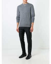 grauer Pullover mit einem V-Ausschnitt von Michael Kors Collection