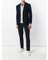 grauer Pullover mit einem V-Ausschnitt von Canali