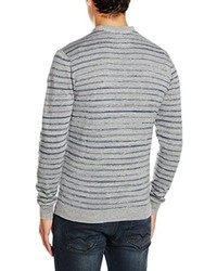 grauer Pullover mit einem V-Ausschnitt von Wrangler