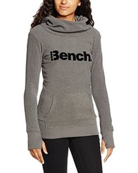 grauer Pullover mit einer Kapuze von Bench