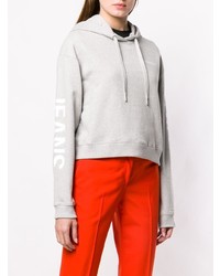 grauer Pullover mit einer Kapuze von Calvin Klein Jeans