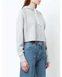 grauer Pullover mit einer Kapuze von Frame Denim
