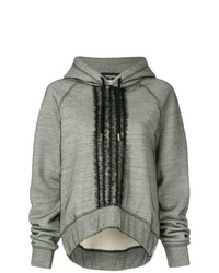 grauer Pullover mit einer Kapuze von Dsquared2