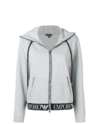 grauer Pullover mit einer Kapuze von Emporio Armani