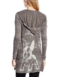 grauer Pullover mit einer Kapuze von FROGBOX