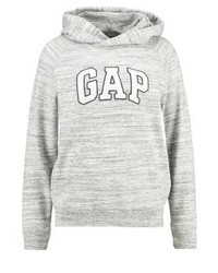 grauer Pullover mit einer Kapuze von Gap