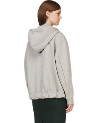 grauer Pullover mit einer Kapuze von Acne Studios