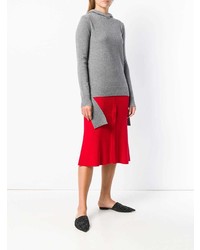 grauer Pullover mit einer Kapuze von Cashmere In Love