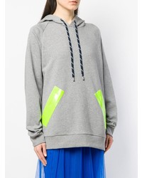 grauer Pullover mit einer Kapuze von Maison Margiela