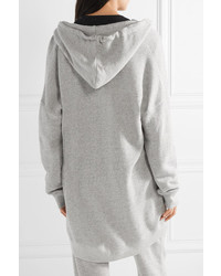 grauer Pullover mit einer Kapuze von R13