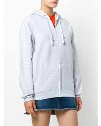 grauer Pullover mit einer Kapuze von Forte Dei Marmi Couture