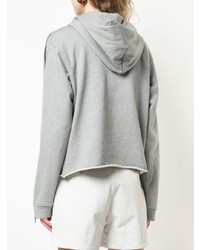 grauer Pullover mit einer Kapuze von RtA