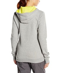 grauer Pullover mit einer Kapuze von Salewa