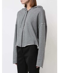 grauer Pullover mit einer Kapuze von RtA
