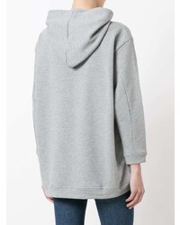 grauer Pullover mit einer Kapuze von Chiara Ferragni