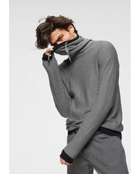 grauer Pullover mit einer weiten Rollkragen von edc by Esprit
