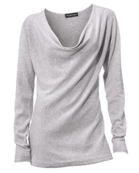 grauer Pullover mit einer weiten Rollkragen von PATRIZIA DINI by Heine