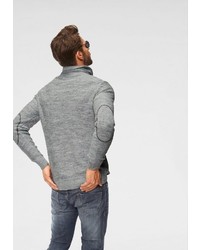grauer Pullover mit einer weiten Rollkragen von Pepe Jeans