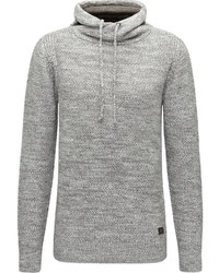 grauer Pullover mit einer weiten Rollkragen von Petrol Industries