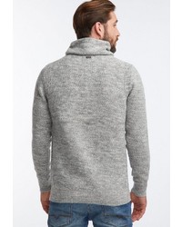 grauer Pullover mit einer weiten Rollkragen von Petrol Industries