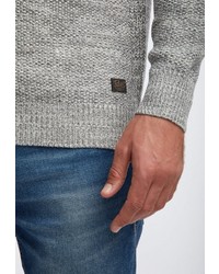 grauer Pullover mit einer weiten Rollkragen von Petrol Industries