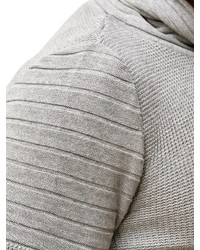 grauer Pullover mit einer weiten Rollkragen von Redbridge