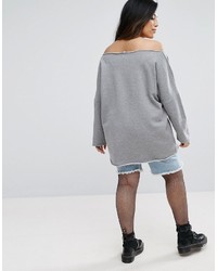 grauer Pullover von Asos