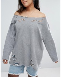 grauer Pullover von Asos