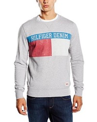 grauer Pullover von Hilfiger Denim