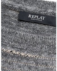 grauer Pullover von Replay