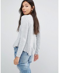 grauer Pullover von Boohoo