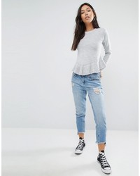 grauer Pullover von Boohoo