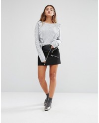 grauer Pullover von Fashion Union