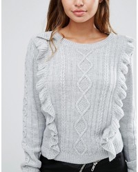 grauer Pullover von Fashion Union