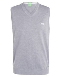 grauer Pullunder von Hugo Boss