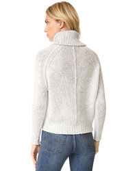 grauer Rollkragenpullover von 360 Sweater