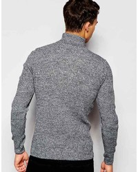 grauer Rollkragenpullover von Asos