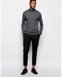 grauer Rollkragenpullover von Asos