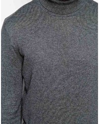 grauer Rollkragenpullover von Asos