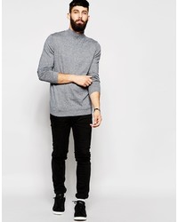 grauer Rollkragenpullover von Asos