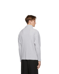 grauer Rollkragenpullover von Homme Plissé Issey Miyake