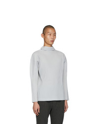 grauer Rollkragenpullover von Homme Plissé Issey Miyake