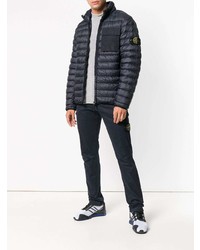 grauer Rollkragenpullover von Stone Island