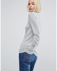 grauer Rollkragenpullover von Asos