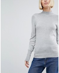 grauer Rollkragenpullover von Asos