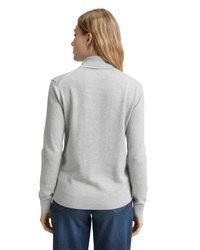 grauer Rollkragenpullover von Tom Tailor