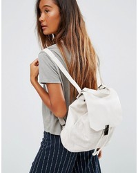 grauer Rucksack von Pull&Bear